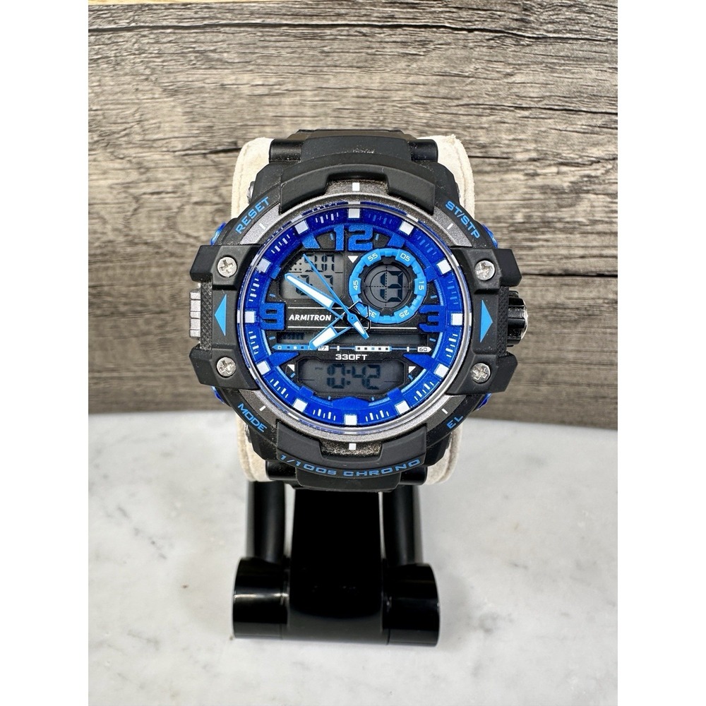 Armitron Pro Sport 20/5062 Men's Black‎ Watch 51MM Y121F/4